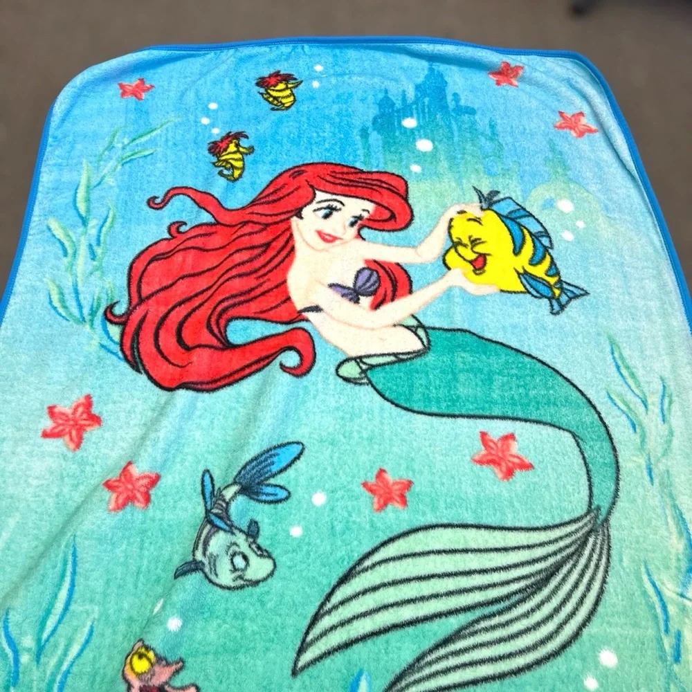 Disney Princess The Little Mermaid Y2K Fleece Blanket 61”x79.5”